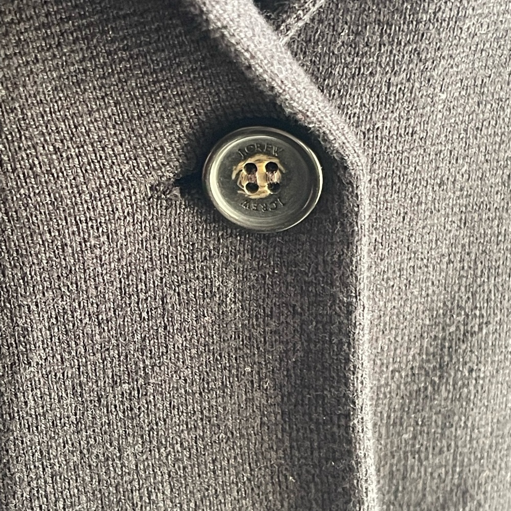 JCrew Factory Black Schoolboy Sweater Blazer - Picture 2 of 11